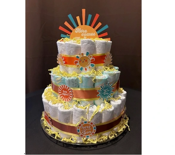 Diaper Cake: Here Comes the Son