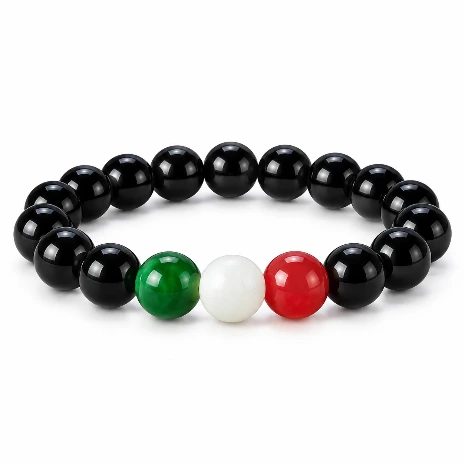 Black Onyx Mexico-Inspired Bracelet