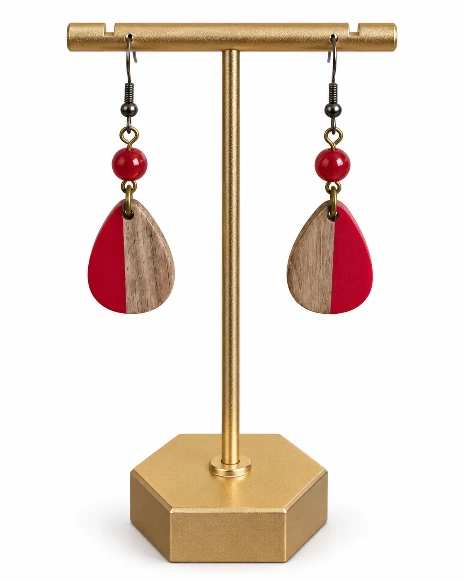 Bohemian Red Mexico-Inspired Earrings